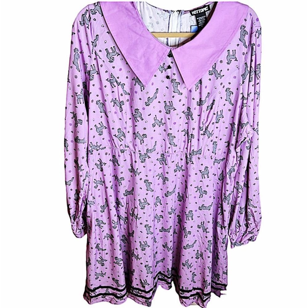 Hot Topic Pastel Baby Goat Collared Cottage Core Dress Plus Size 2 New